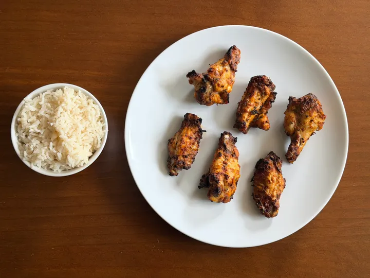 Pollo tandoori con arroz basmati